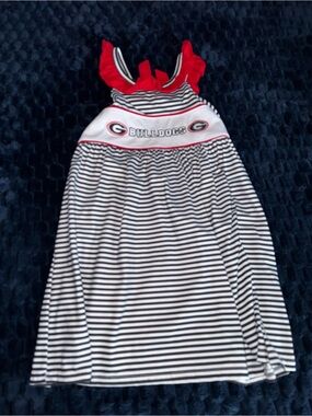 Georgia Bulldogs Striped Team Dress - Red, Black, White